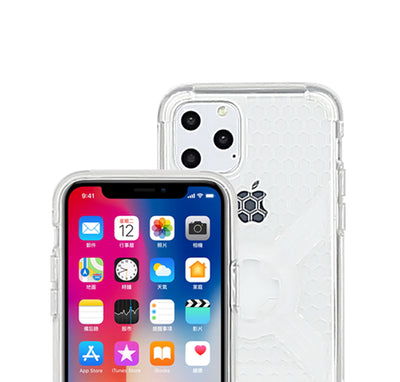 CUBE - CUBE iPhone 11 X-Guard Case Clear Grey + Infinity Mount - Shark Leathers
