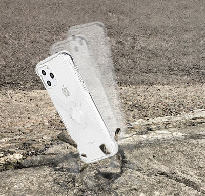 CUBE - CUBE iPhone 11 X-Guard Case Clear Grey + Infinity Mount - Shark Leathers