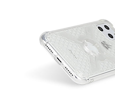 CUBE - CUBE iPhone 11 Pro Max X-Guard Case Clear Grey + Infinity Mount - Shark Leathers