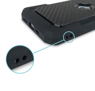 CUBE - CUBE iPhone 12 Mini X-Guard Case Carbon Fibre + Infinity Mount - Shark Leathers