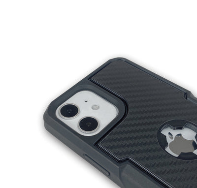 CUBE - CUBE iPhone 12 Mini X-Guard Case Carbon Fibre + Infinity Mount - Shark Leathers