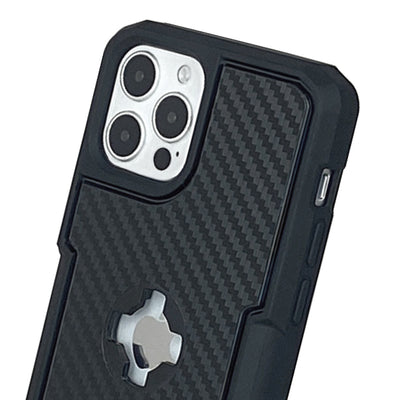 CUBE - CUBE iPhone 12 / 12 Pro X-Guard Case Carbon Fibre + Infinity Mount - Shark Leathers