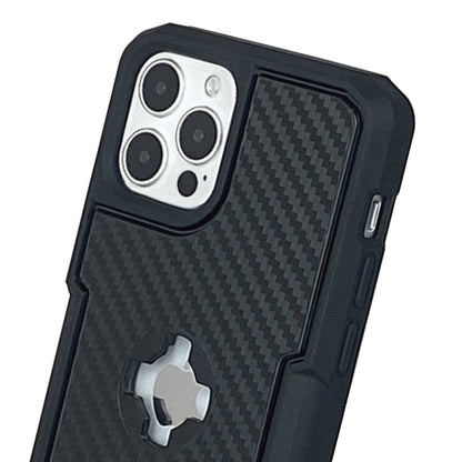 CUBE - CUBE iPhone 12 / 12 Pro X-Guard Case Carbon Fibre + Infinity Mount - Shark Leathers