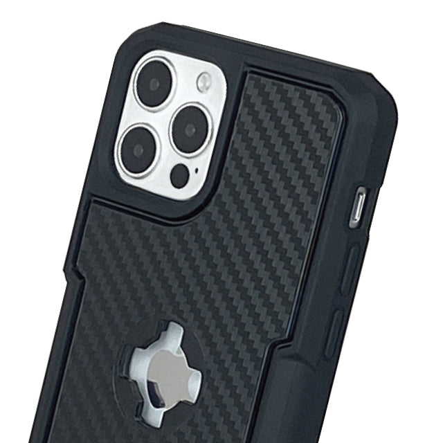 CUBE - CUBE iPhone 12 Pro Max X-Guard Case Carbon Fibre + Infinity Mount - Shark Leathers
