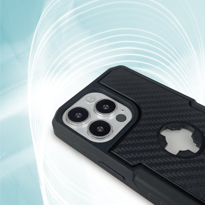 CUBE - CUBE iPhone 13 Mini X-Guard Case Carbon Fibre + Infinity Mount - Shark Leathers