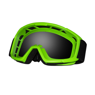 ZERO - ZERO GOGGLE SENIOR MX NEON GREEN - Shark Leathers