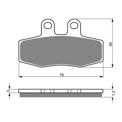 GOLDfren Brake Pads Sintered Sports GF010 - S3 (PH241)