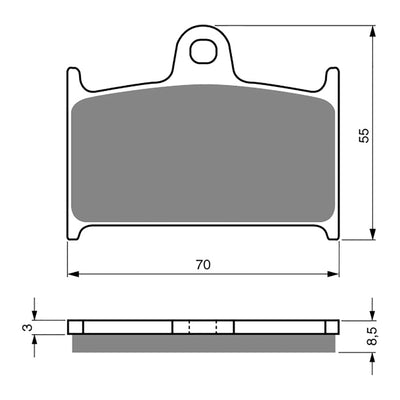 GOLDfren Brake Pads Sintered Sports GF017 - S3 (PH189 / PH50)