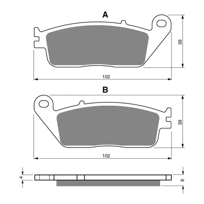 GOLDfren Brake Pads GF022 - GP5