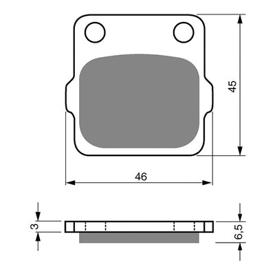 GOLDfren Brake Pads Off-Road Racing GF077 - K5 ( PR25 )
