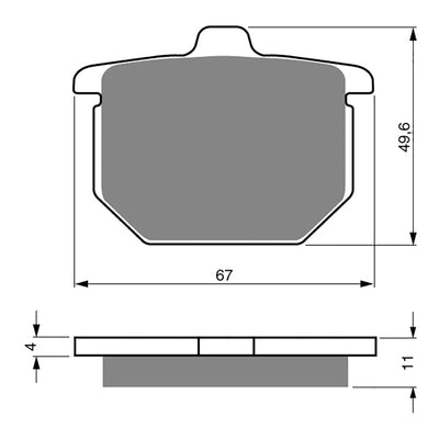 GOLDfren Brake Pads GF080 - S3