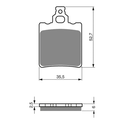 GOLDfren Brake Pads Off-Road Racing GF096 - K5 ( PR149 )