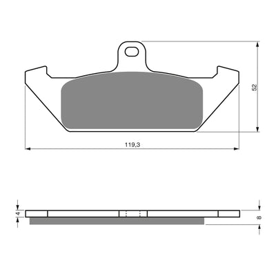 GOLDfren Brake Pads GF101 - S3