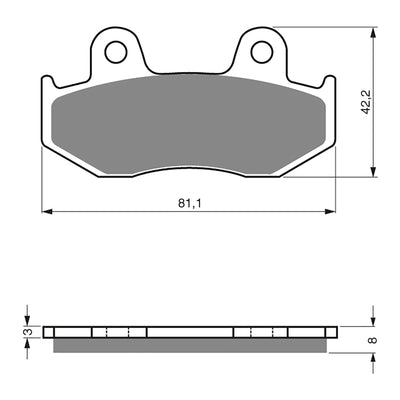 GOLDfren Brake Pads GF102 - K5