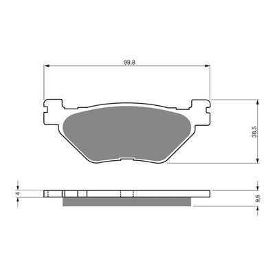 GOLDfren Brake Pads Sintered Sports GF165 - S3 ( PH322 )