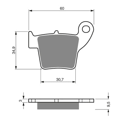 GOLDfren Brake Pads Off-Road Racing GF176 - K5 ( PR306 )