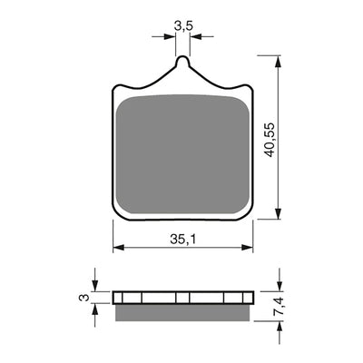 GOLDfren Brake Pads Sintered Sports GF177 - S3 ( PH294 )