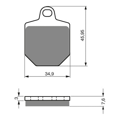 GOLDfren Brake Pads GF238 - S3
