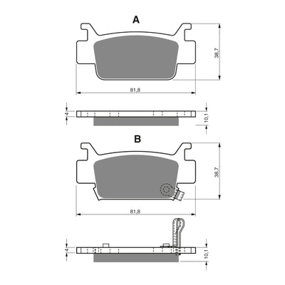 GOLDfren Brake Pads Off-Road Racing GF240 - K5 ( PR354 )