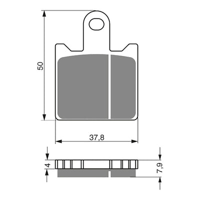 GOLDfren Brake Pads Sintered Sports GF249 - S3 ( PH362 )