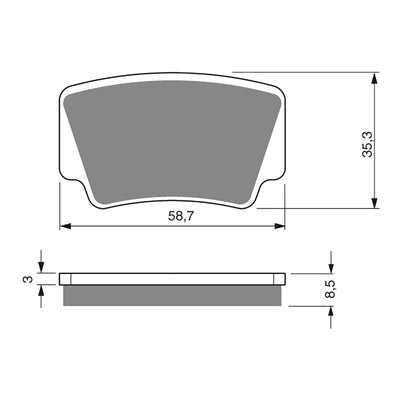 GOLDfren Brake Pads Off-Road Racing GF260 - K5 ( PR403 )