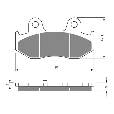 GOLDfren Brake Pads Sintered Sports GF267 - S3 ( PH355 )