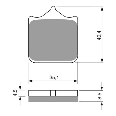 GOLDfren Brake Pads GF304 - S33