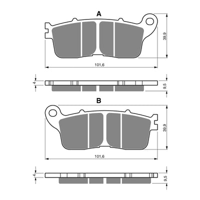 GOLDfren Brake Pads GF323 - S3
