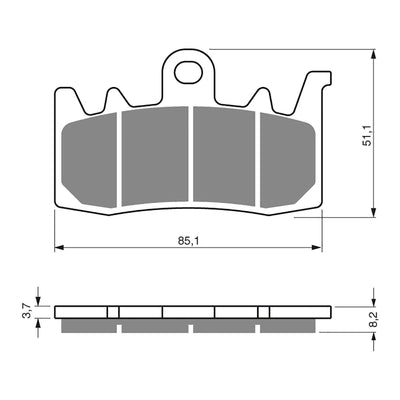 GOLDfren Brake Pads GF328 - S33