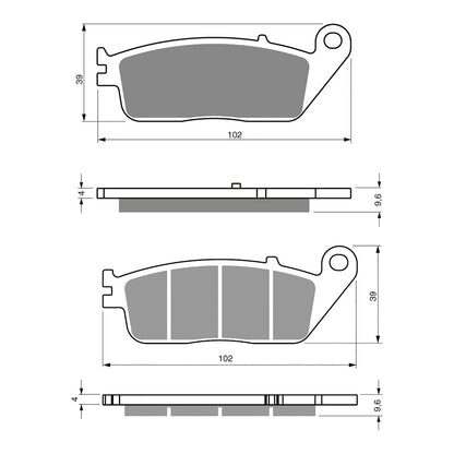 GOLDfren Brake Pads GF333 - S3