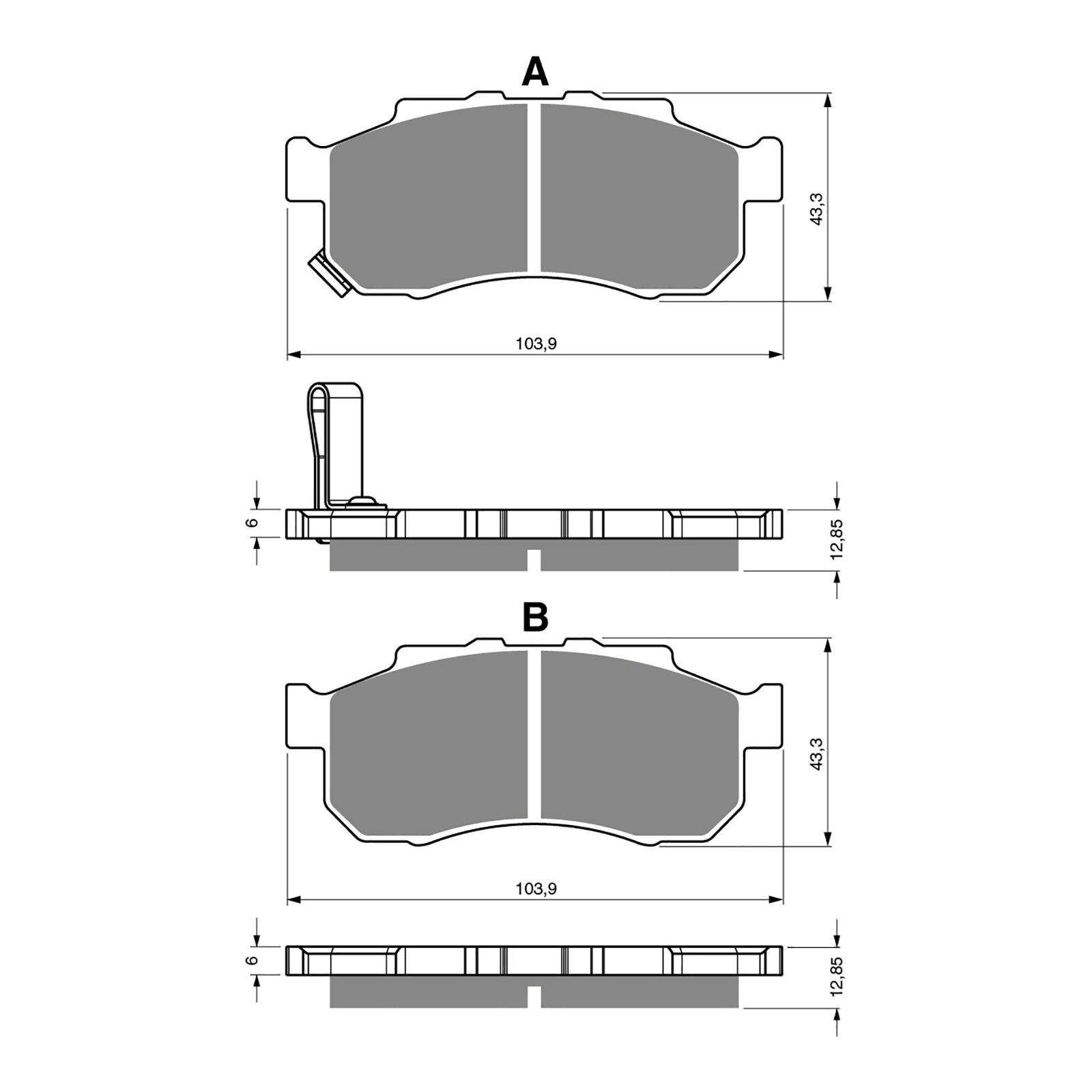 GOLDfren Brake Pads Off-Road Racing GF338 - K5 ( PR411 )