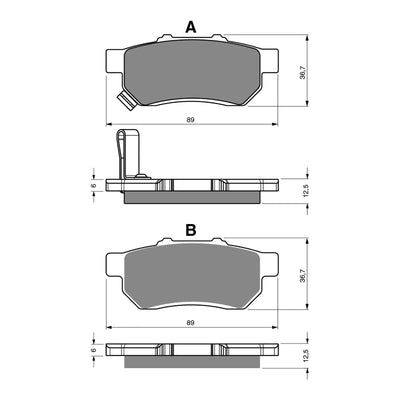 GOLDfren Brake Pads Off-Road Racing GF340 - K5 ( PR413 )