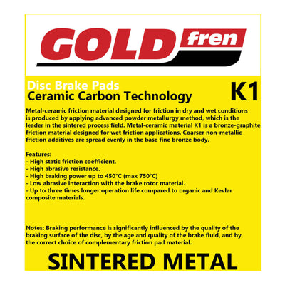 GOLDfren Brake Pads GF377 - K1