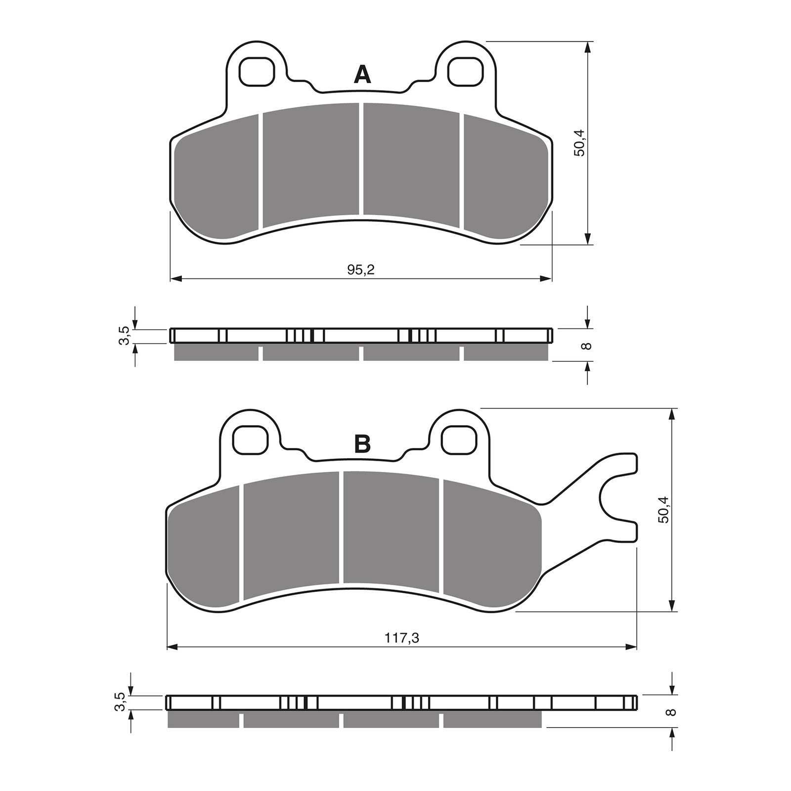 GOLDfren Brake Pads GF378 - K1