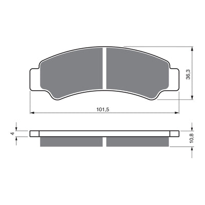 GOLDfren Brake Pads Off-Road Racing GF389 - K5