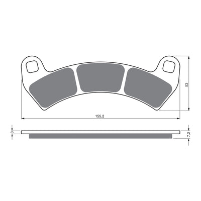 GOLDfren Brake Pads Off-Road Racing GF391 - K5