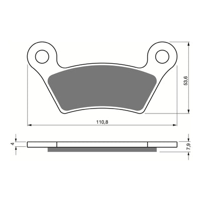 GOLDfren Brake Pads Sintered Sports GF407 - S3