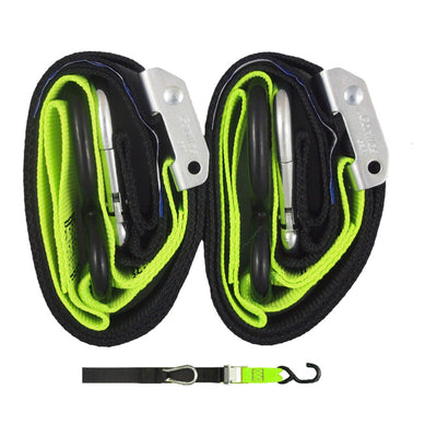Gorillas Grip Tie Down 38mm S-Hook - Black / Green Loop