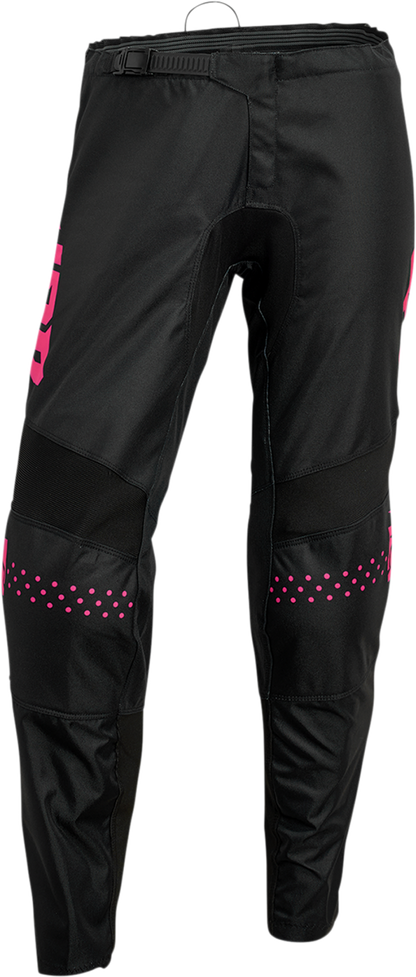 Thor 2024 Sector Minimal Black/Fluro Pink Womens Pants