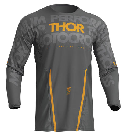 Thor 2024 Pulse Mono Dark Grey/Yellow Jersey