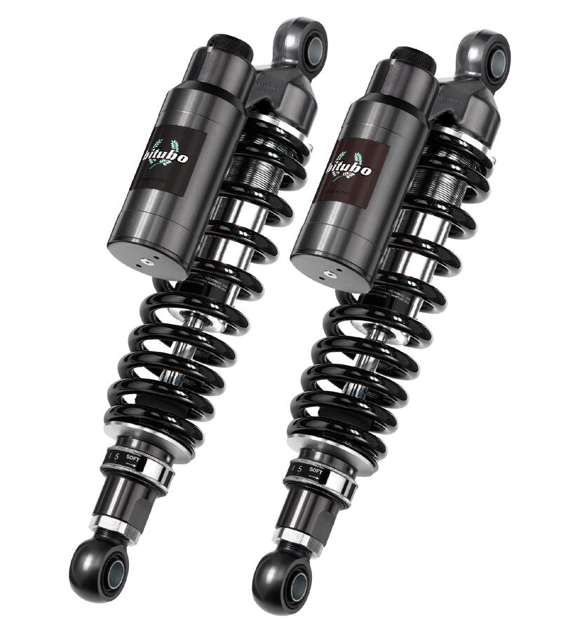 Bitubo WMT12V2 - Rear Twin Shocks - Black Spring [Shock Length: 306 mm / 12 inch]