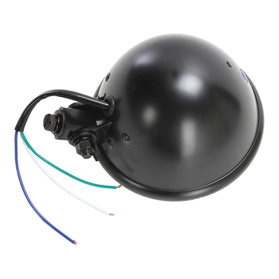 Whites Headlight Bates 5 3/4 Bottom Mount H4 60/55W Black