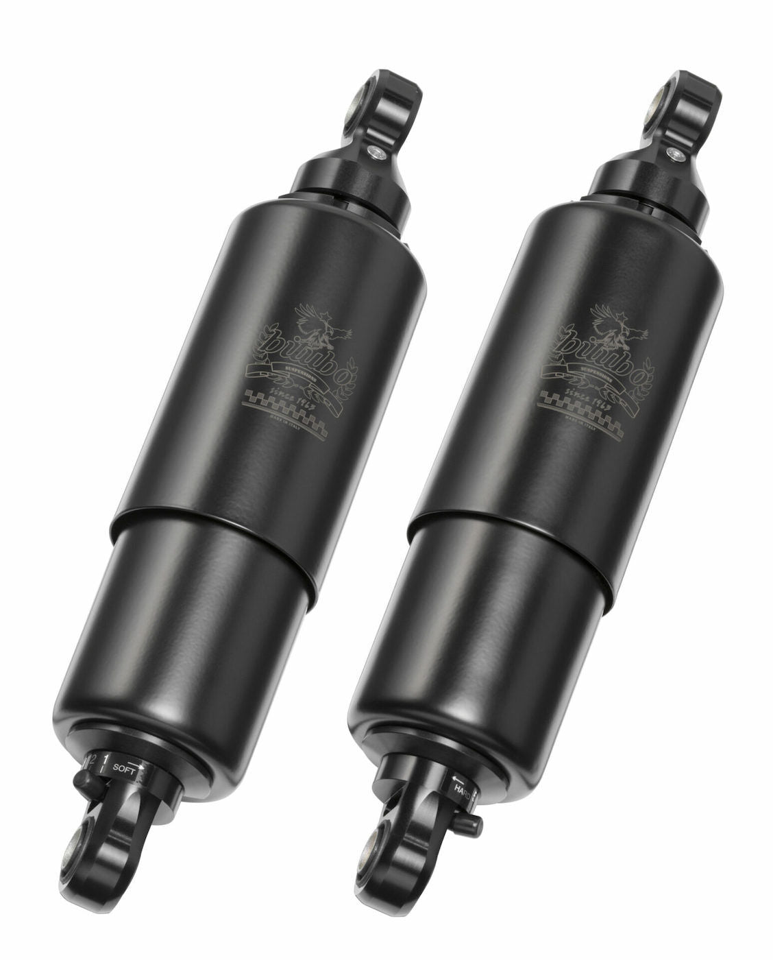 Bitubo WNE02V2 - Rear Twin Shocks - Black Spring - 290mm length [Adjustable: Preload, Rebound]