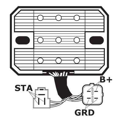 J&N Regulator Rectifier (230-58062) (AHRASU6018)