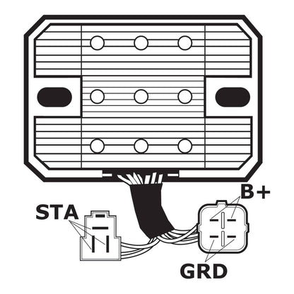 J&N Regulator Rectifier (230-58062) (AHRASU6018)