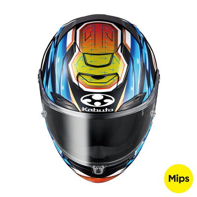 KABUTO F17 GP MIPS GLANZ BLUE YELLOW