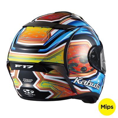 KABUTO F17 GP MIPS GLANZ BLUE YELLOW