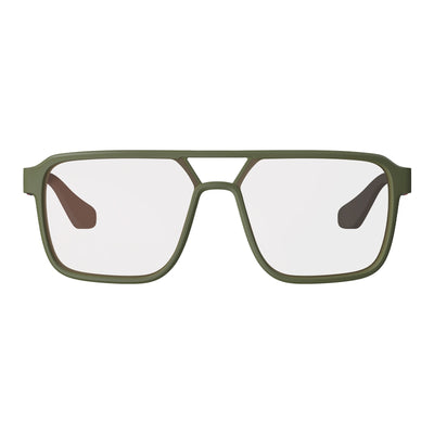 Leatt TheViz Sunglasses Pyrenees - Satin Green Polarized Silver 20 VLT