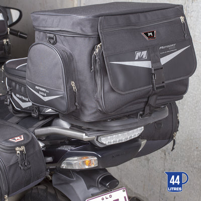 MOTODRY - MOTODRY ECO-SERIES REAR-BAG BLK 'ZXR-2' 44L EXPANDABLE - Shark Leathers