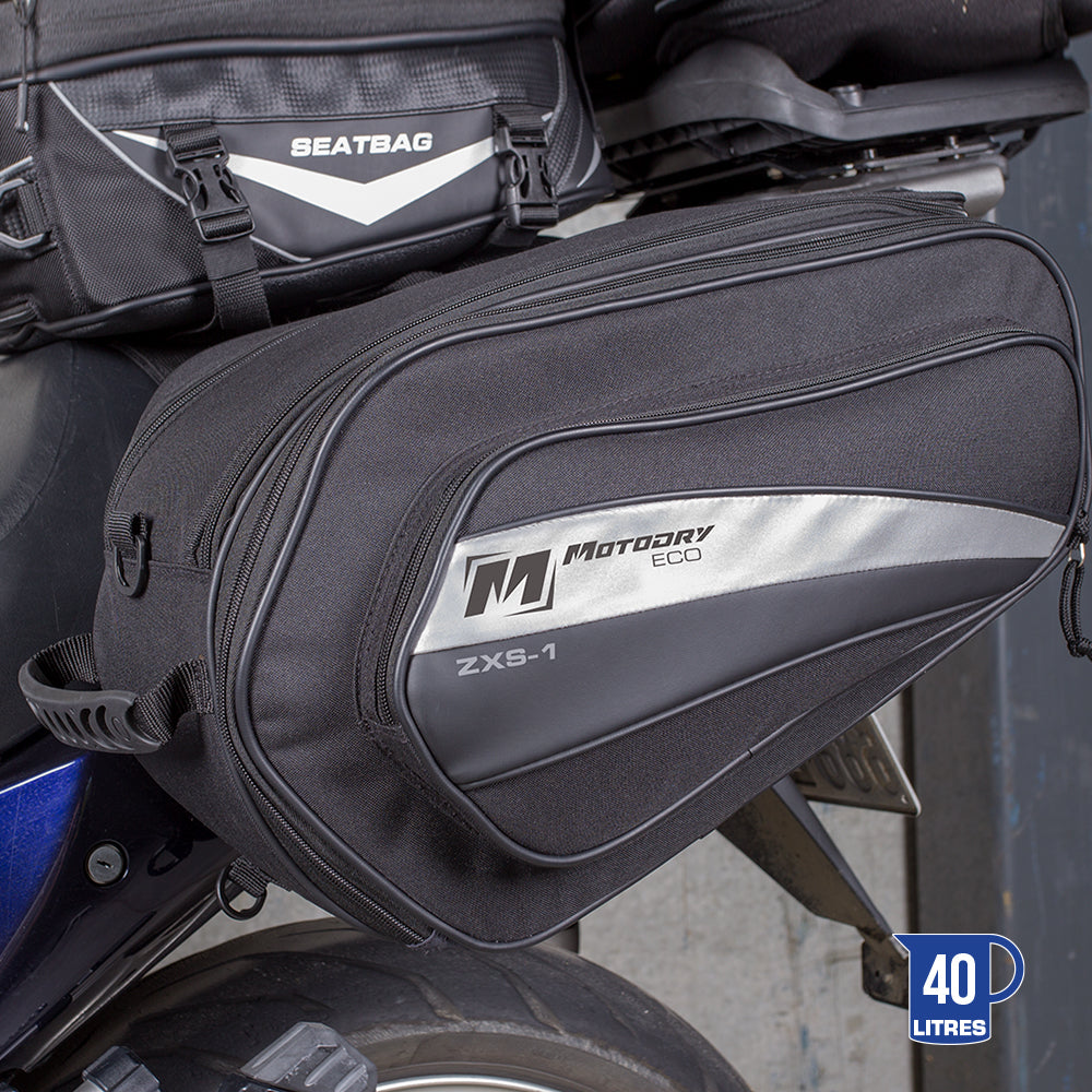 MOTODRY  ECO-SERIES S/BAGS  BLK ZXS-1 40L  EXPANDABLE